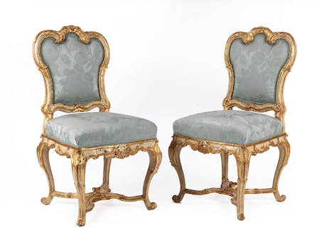 Paar Stühle im Barock-Stil